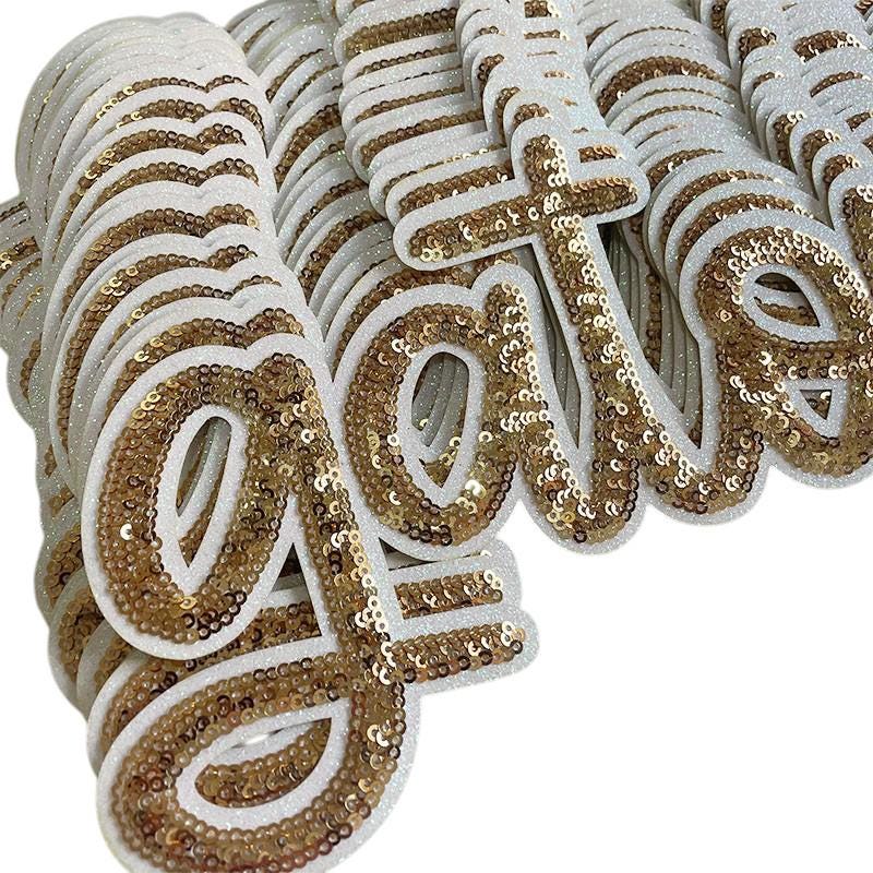 Gators School Mascot Sequin Patch, Tigers Iron On DIY Patch